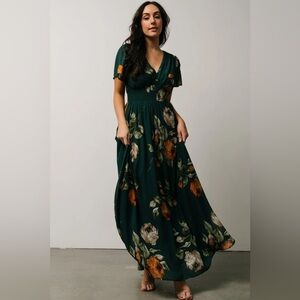 Baltic Born Birdie Maxi Dress in Deep Topaz Floral